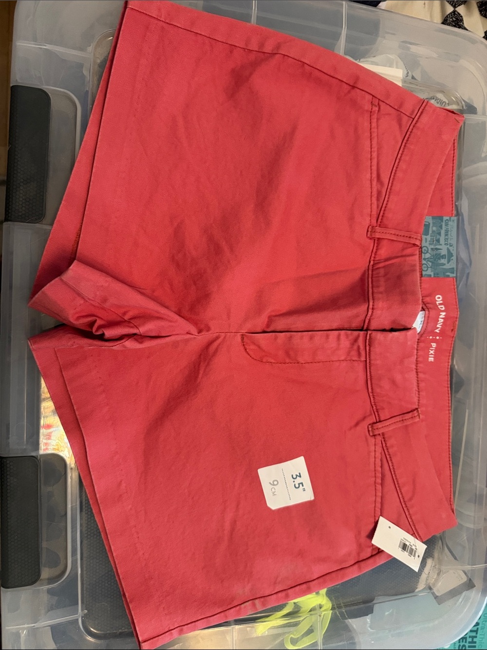 Old Navy Coral Pixie High-Rise Shorts